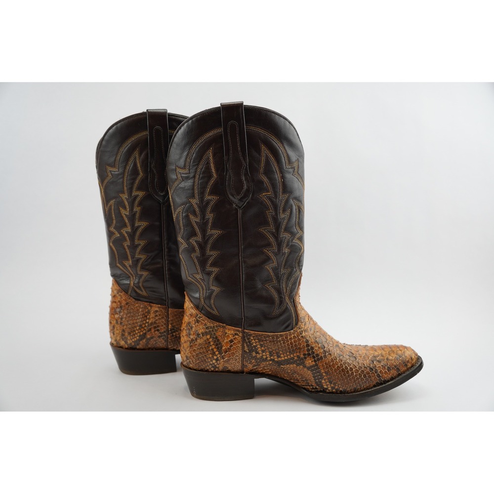 J.B. Dillon Reserve JBR1003 Brown Python Cowboy B… - image 4